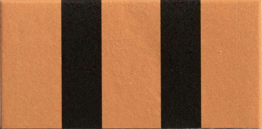 Декоративные элементы Mutina Margherita Parallel Orange Ndm98, цвет оранжевый чёрный, поверхность матовая, прямоугольник, 101x205