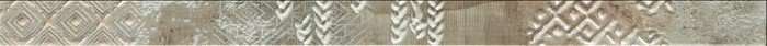 Бордюры Alaplana Cenefa Anduin, цвет серый, поверхность матовая, квадрат, 47x750