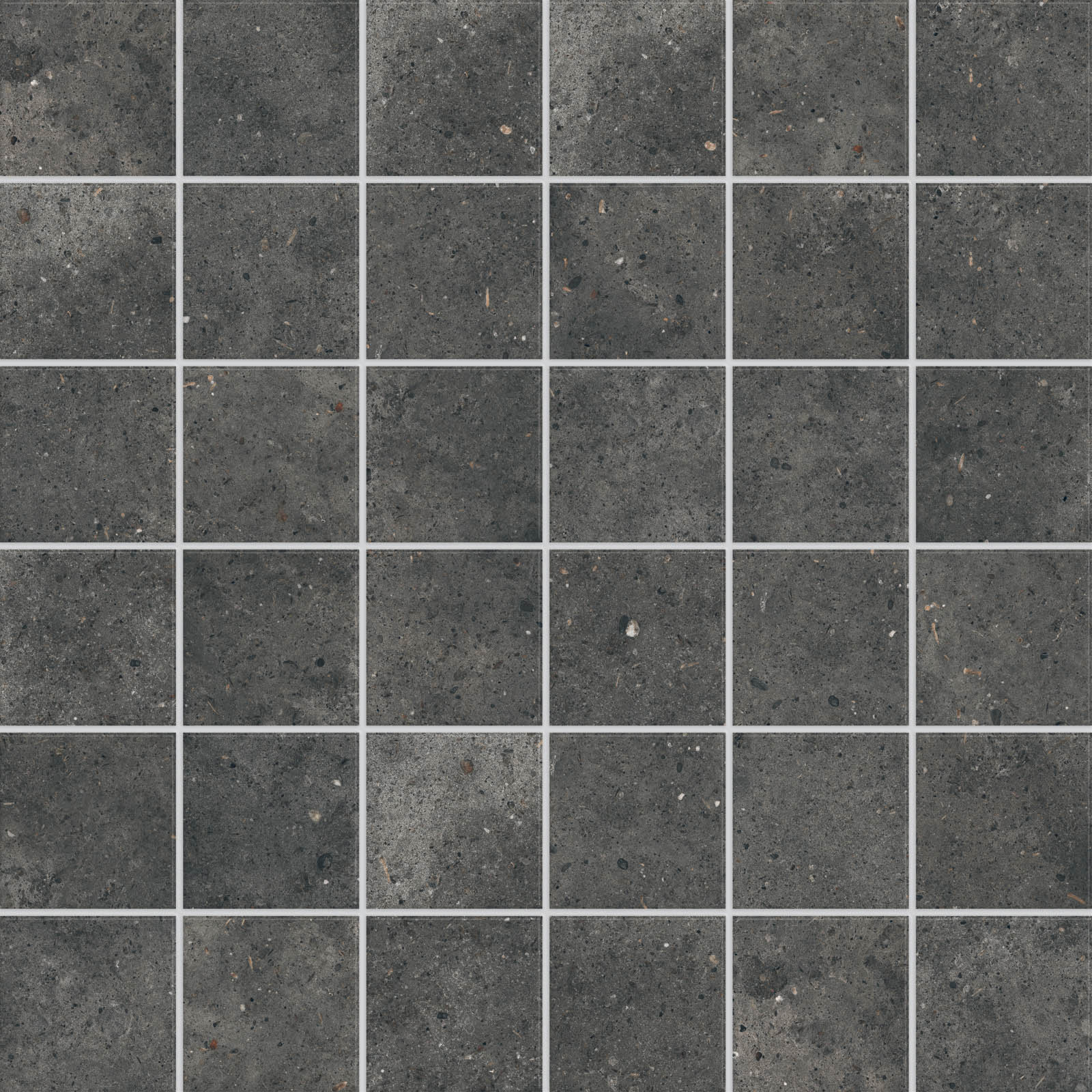 Мозаика Ariana Anima Mos. Fumo PF60007947, цвет чёрный, поверхность матовая, квадрат, 300x300