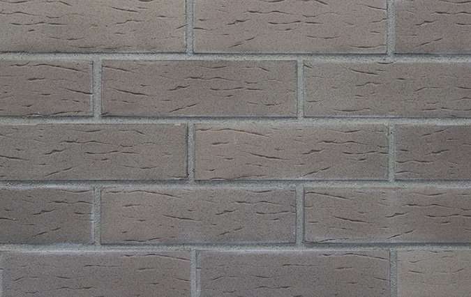 Клинкер Terramatic Basic Koro Grey, цвет серый, поверхность рельефная, прямоугольник, 71x240