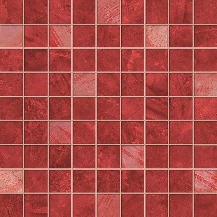 Мозаика Atlas Concorde Thesis Red Mosaic 600110000931, цвет красный, поверхность глянцевая, квадрат, 315x315