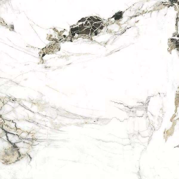 Керамогранит Geotiles Oyama Ambar Leviglass, цвет белый коричневый, поверхность полированная, квадрат, 1200x1200