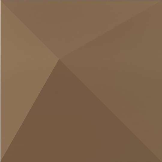 Керамическая плитка Dune Shapes 1 Kioto Bronzo 187486, цвет коричневый, поверхность сатинированная 3d (объёмная), квадрат, 250x250