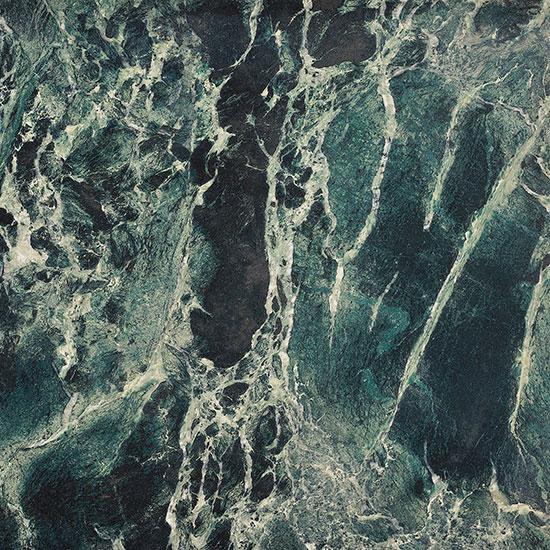 Керамогранит Fioranese Sound Of Marbles Verde Intenso Lev, цвет чёрный зелёный, поверхность полированная, квадрат, 740x740