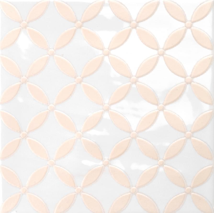 Декоративные элементы Quintessenza Genesi26 Bianco Lucido Deco 1, цвет белый, поверхность глянцевая, квадрат, 132x132
