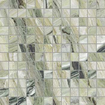Мозаика La Faenza Aesthetica MK.AE VER6 LP_M, цвет зелёный, поверхность лаппатированная, квадрат, 300x300