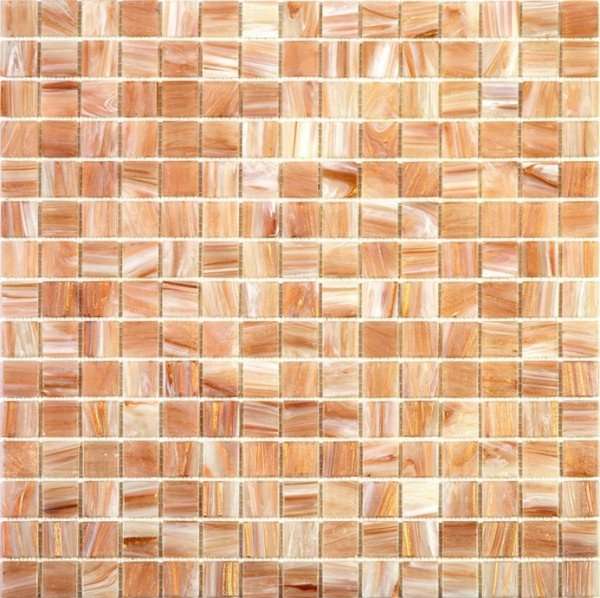 Мозаика Alma Mosaic Stella STE19, цвет оранжевый, поверхность глянцевая, квадрат, 327x327