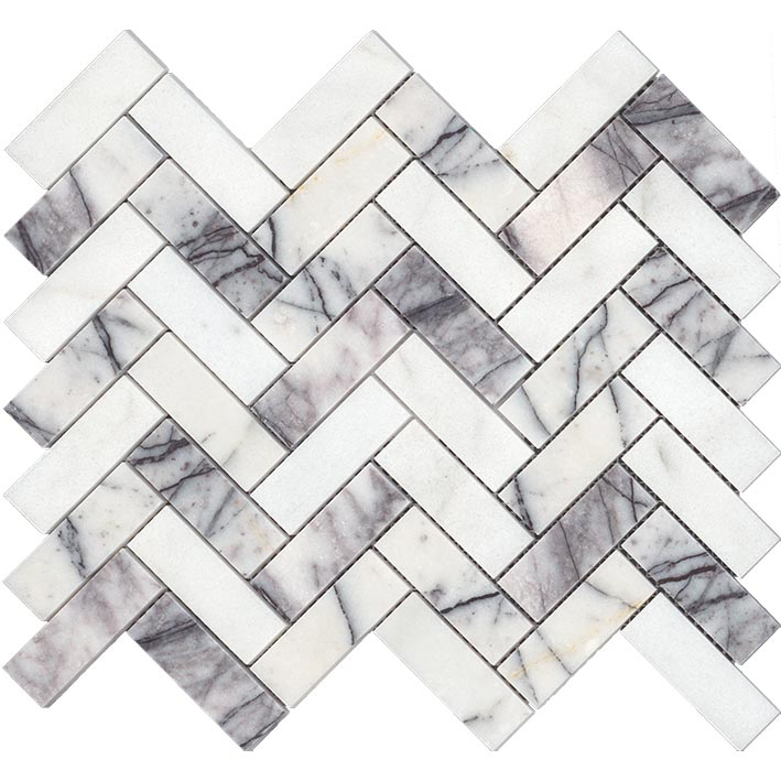 Мозаика L'Antic Colonial Lines Cambric Lilac Pulido 100314004, цвет белый серый, поверхность полированная, прямоугольник, 265x325