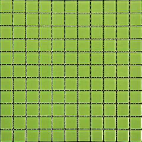 Мозаика Natural Mosaic Color Palette A-044 (Стекло), цвет зелёный, поверхность глянцевая, квадрат, 300x300