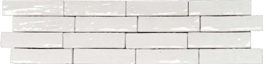 Керамическая плитка Eco Ceramica Metallica Line White, цвет белый, поверхность глянцевая, прямоугольник, 50x200