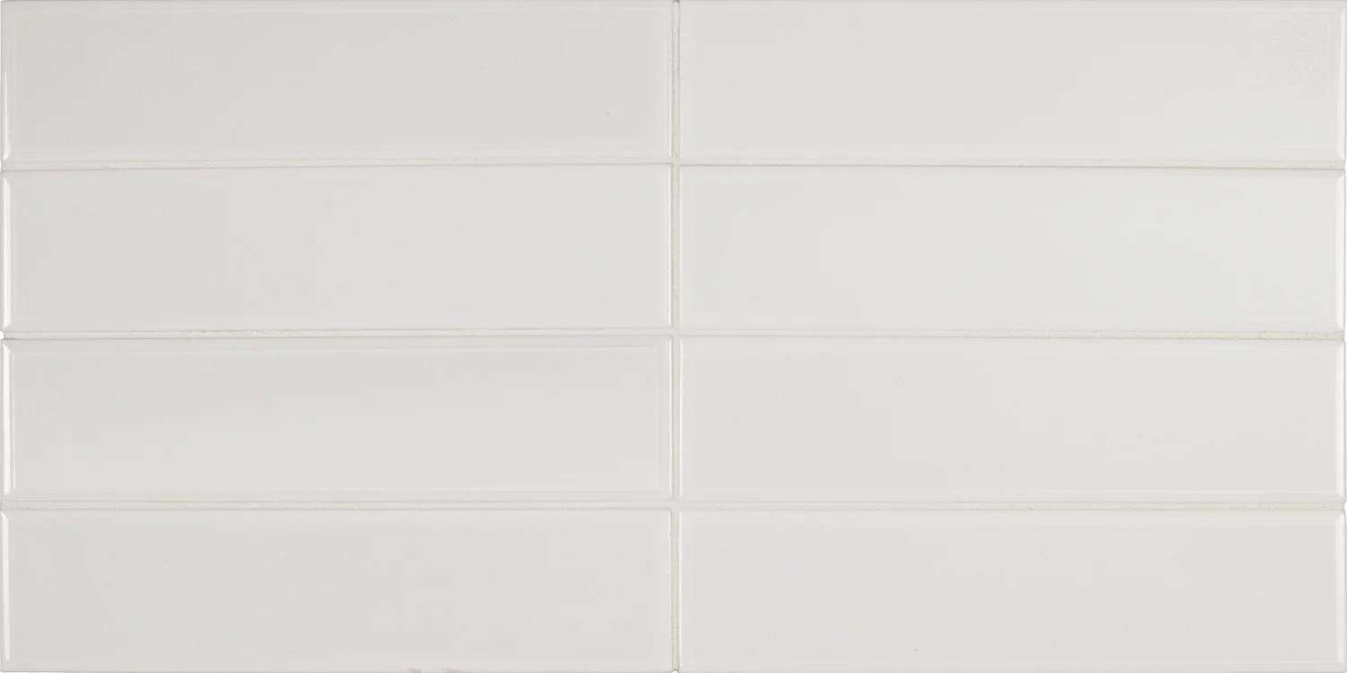 Керамическая плитка Equipe Limit Blanc 27526, цвет белый, поверхность глянцевая, под кирпич, 60x246
