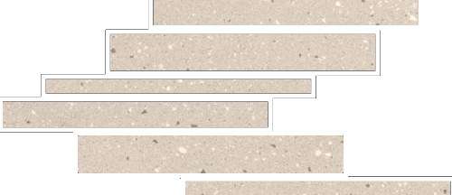 Декоративные элементы Floor Gres Earthtech Pumice Flakes Modulo Listello Sfalsato Comfort 772423, цвет белый, поверхность лаппатированная, , 210x400