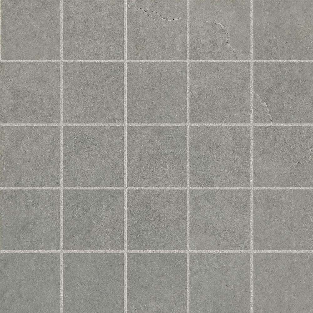 Мозаика Piemme Urban Mosaico Grigio Nat/Ret 00312, цвет серый, поверхность матовая, квадрат, 300x300