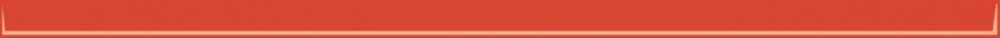 Бордюры Paradyz Uniwersalna Listwa Szklana Red, цвет красный, поверхность глянцевая, прямоугольник, 23x600