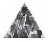 Декоративные элементы Petracers Triangolo Impressioni Nero, цвет чёрный, поверхность глянцевая, квадрат, 170x170