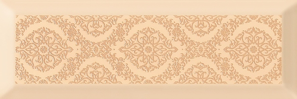 Декоративные элементы Gracia Ceramica Metro Lacroix Decor 03, цвет бежевый, поверхность глянцевая, прямоугольник, 100x300