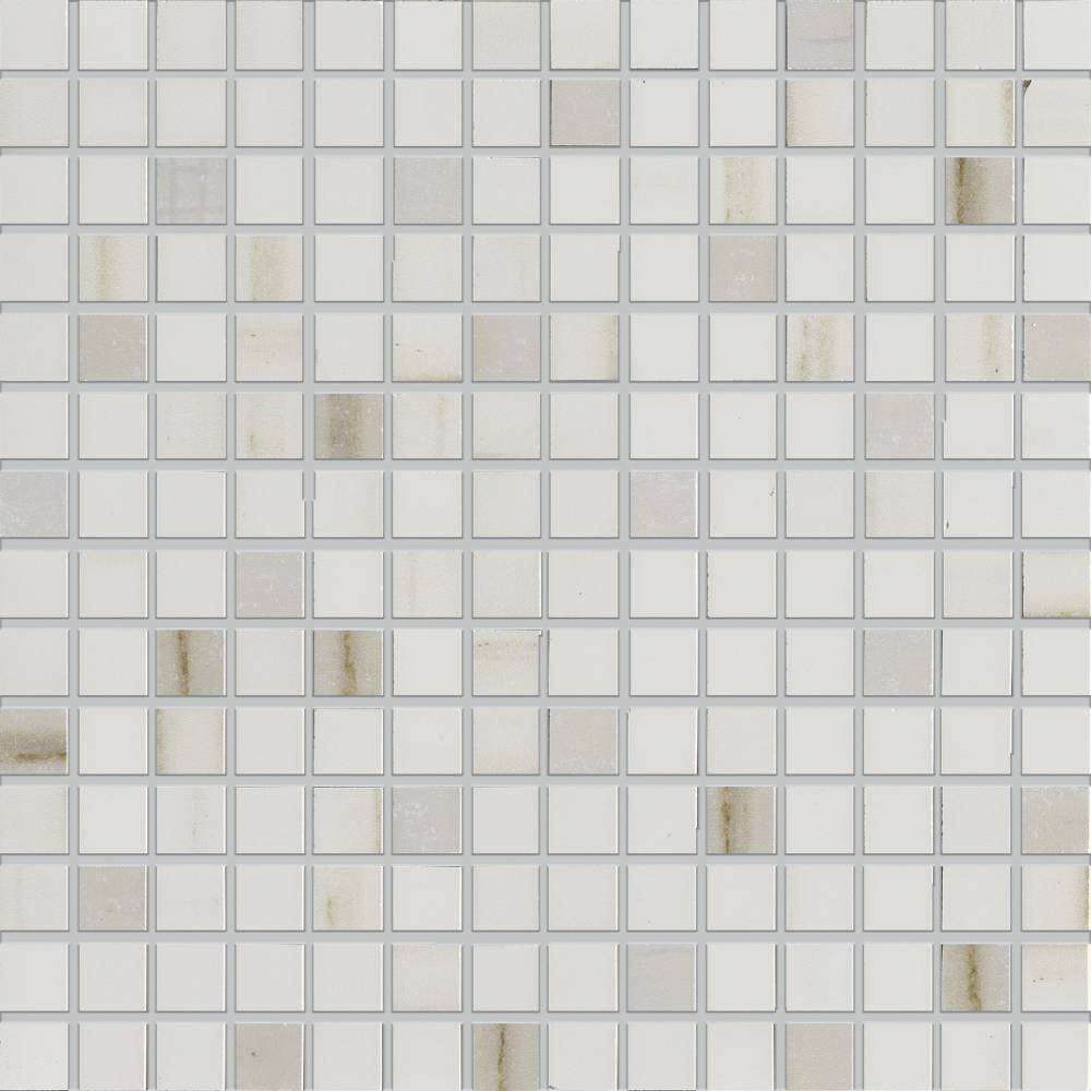 Мозаика Ricchetti Marble Boutique Mosaico Lasa White, цвет бежевый, поверхность глянцевая, квадрат, 300x300
