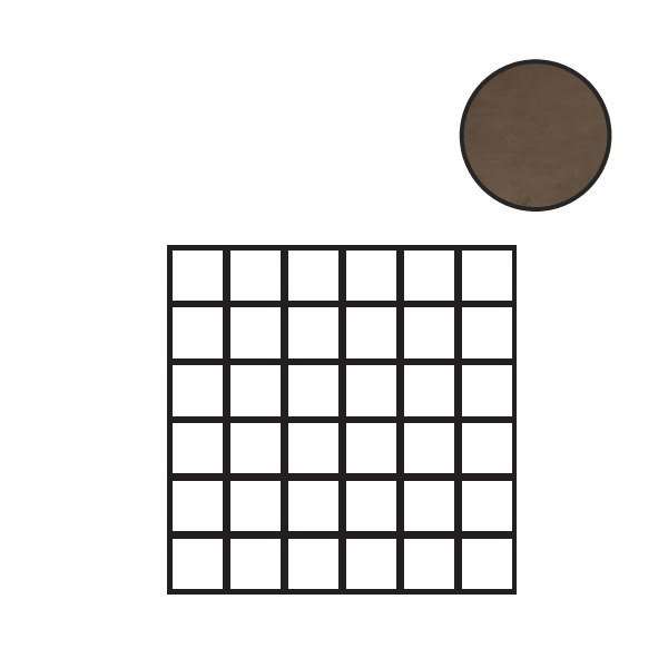 Мозаика Flaviker Rebel Mos. Bronze Rett 0004488, цвет коричневый, поверхность матовая, квадрат, 300x300