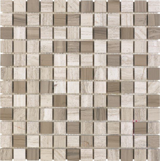 Мозаика Dune Contract Mosaics Kolda 187104, цвет бежевый, поверхность глянцевая, матовая, квадрат, 305x305