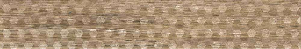 Декоративные элементы Novabell Decoro Esagona Castagno EDM D57K, цвет коричневый, поверхность матовая, прямоугольник, 150x900
