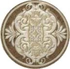 Вставки Undefasa Medallon Rapolano, цвет бежевый, поверхность матовая, квадрат, 140x140