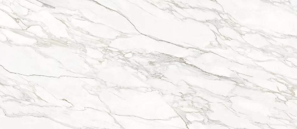 Широкоформатный керамогранит Staro Slab Carrara Bianco Elegance Polished, цвет серый, поверхность полированная, прямоугольник, 1200x2800