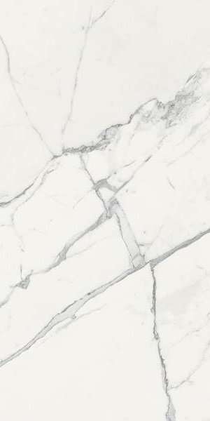 Широкоформатный керамогранит Fondovalle Infinito Calacatta White Glossy, цвет белый, поверхность полированная, прямоугольник, 1200x2400