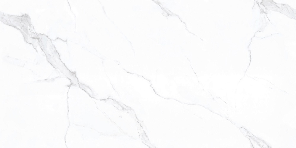 Керамогранит  Carrara Full Body Polished BHW-0003, цвет белый, поверхность полированная, прямоугольник, 600x1200