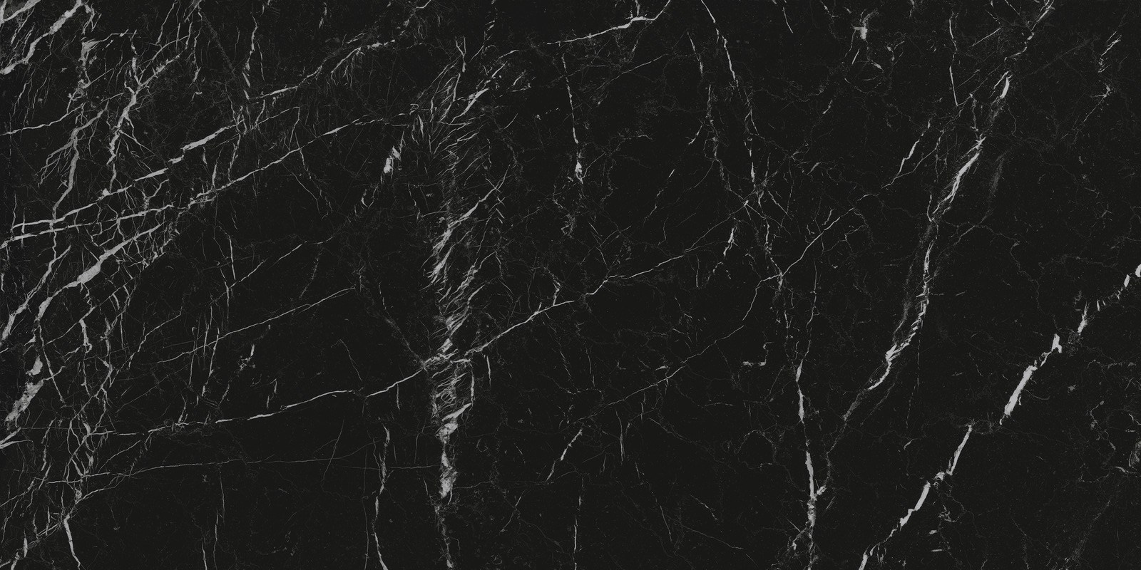 Широкоформатный керамогранит Marazzi Italy Grande Marble Look Elegant Black Rett M10Y, цвет чёрный, поверхность матовая, прямоугольник, 1200x2400