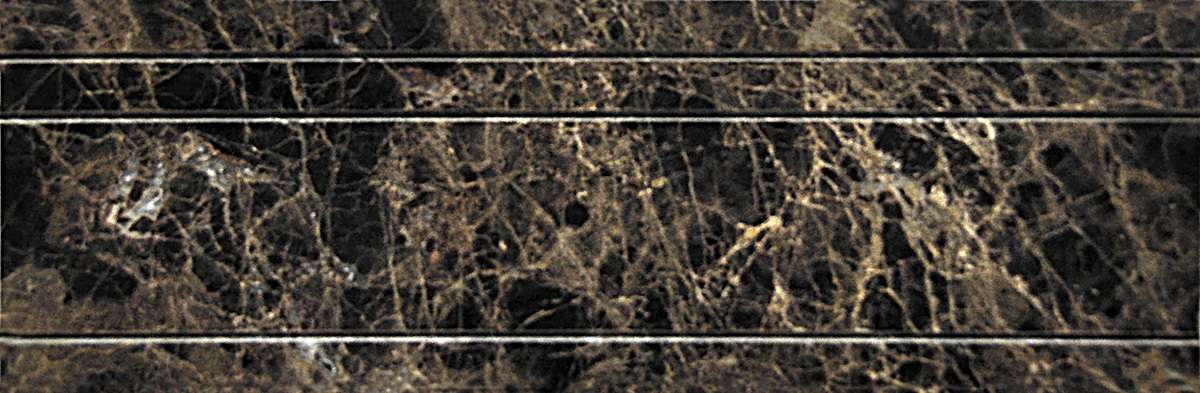 Бордюры Natural Mosaic Бордюры Emperador Dark B022-3, цвет коричневый тёмный, поверхность полированная, прямоугольник, 100x305