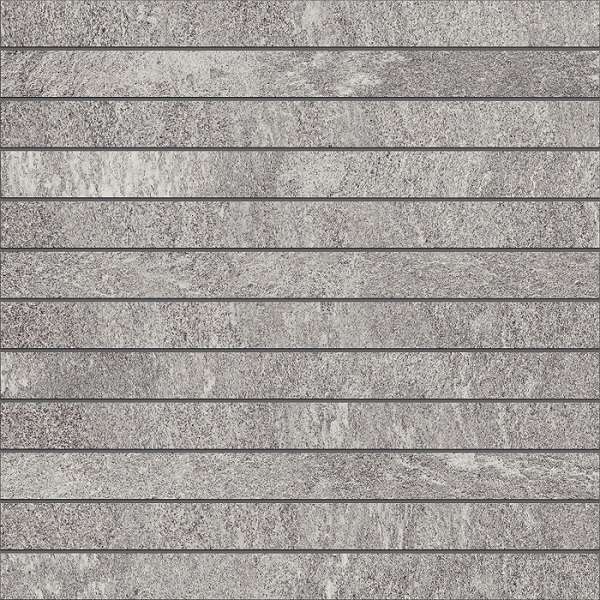 Мозаика Estima Tramontana Grey TN01 Fascia Неполированный 30x30 67378, цвет серый, поверхность матовая, квадрат, 300x300