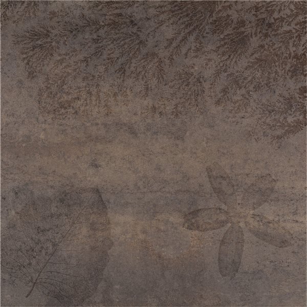 Декоративные элементы Azuliber Ambre Decor Antracita, цвет коричневый, поверхность матовая, квадрат, 650x650