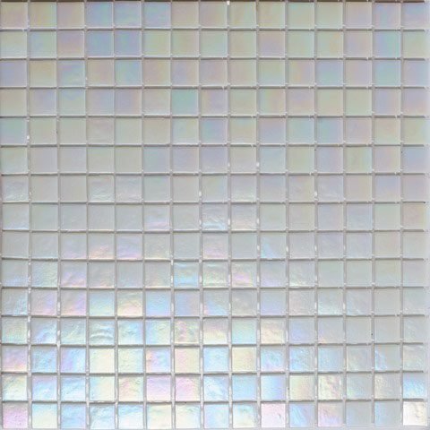 Мозаика Alma Mosaic Pearly PE09, цвет белый, поверхность глянцевая, квадрат, 200x200