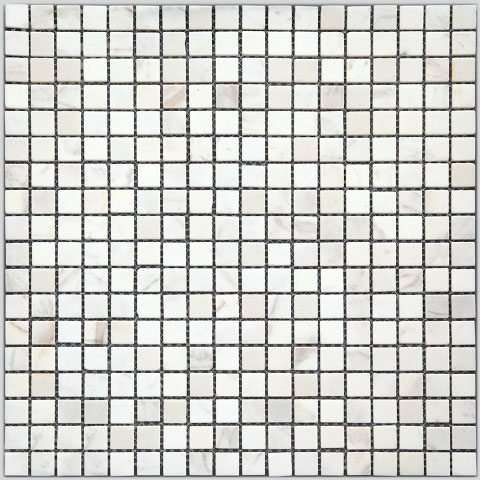 Мозаика Natural Mosaic I-Тilе (1,5X1,5) 4M001-15P, цвет белый, поверхность полированная, квадрат, 298x298