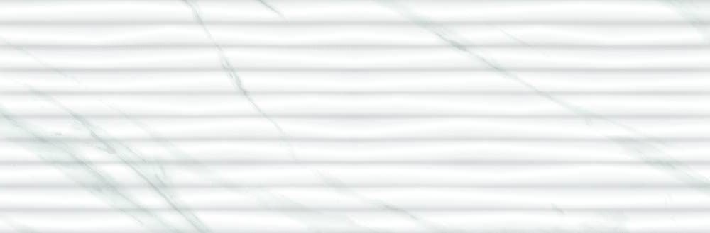 Керамическая плитка Eurotile Calacatta White, цвет белый, поверхность рельефная, прямоугольник, 325x1000