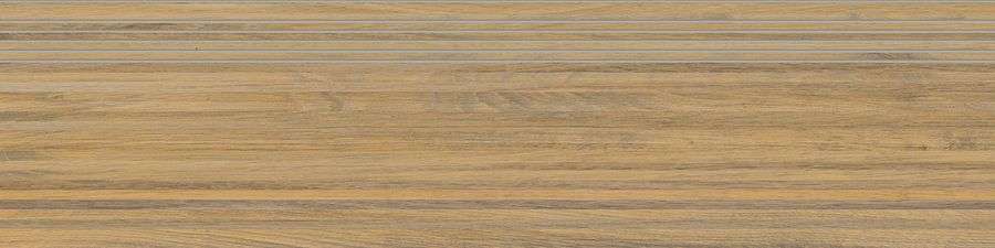 Ступени Rako Plywood Brown DCPVF843, цвет коричневый, поверхность матовая, прямоугольник, 300x1200