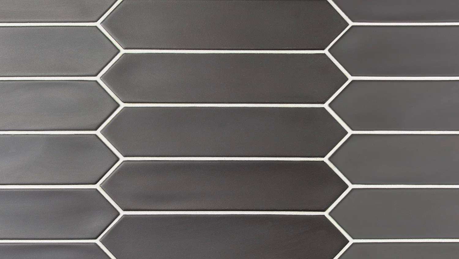 Керамическая плитка Equipe Lanse Black 27483, цвет чёрный тёмный, поверхность матовая, шестиугольник, 50x250