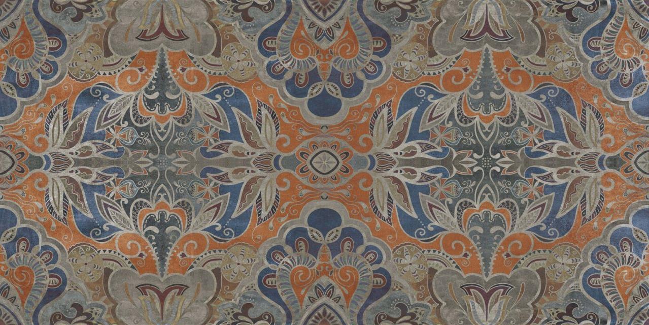 Керамогранит ABK W&S Carpet Orange PF60007611, цвет разноцветный, поверхность матовая, прямоугольник, 600x1200