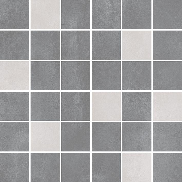 Мозаика Laparet Stream микс серый, цвет серый, поверхность глянцевая, квадрат, 297x297
