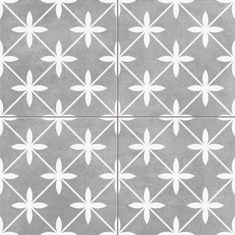Керамогранит Prissmacer Star Grey Pre., цвет белый серый, поверхность матовая, квадрат, 450x450