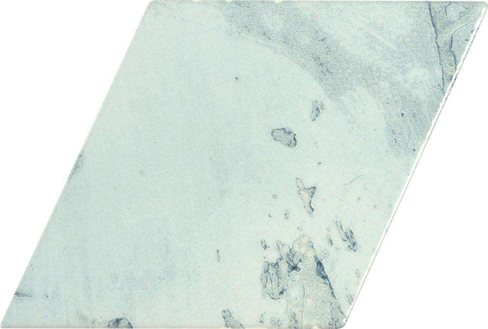 Керамическая плитка APE Rombo Snap Sky, цвет бирюзовый, поверхность глянцевая, прямоугольник, 150x295