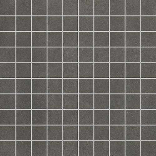 Мозаика Floor Gres Industrial Plomb Mosaico (3X3) 739135, цвет чёрный, поверхность матовая, квадрат, 300x300