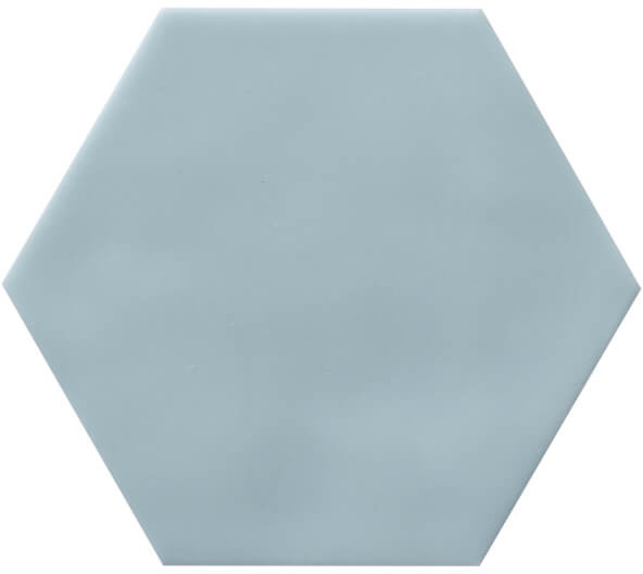 Керамическая плитка Adex Levante Hexagono Poniente Matte ADLE1055, цвет бирюзовый, поверхность матовая, шестиугольник, 108x124
