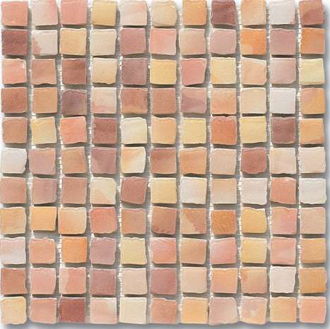 Мозаика Ker-av Frammenti&Riflessi Ambra su Rete (2,5X2,5) KER-9021, цвет бежевый, поверхность глянцевая, квадрат, 300x300
