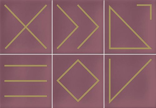 Керамическая плитка Vives Hanami Nagano Marsala VIV-HAN-053, цвет розовый, поверхность глянцевая, прямоугольник, 230x335