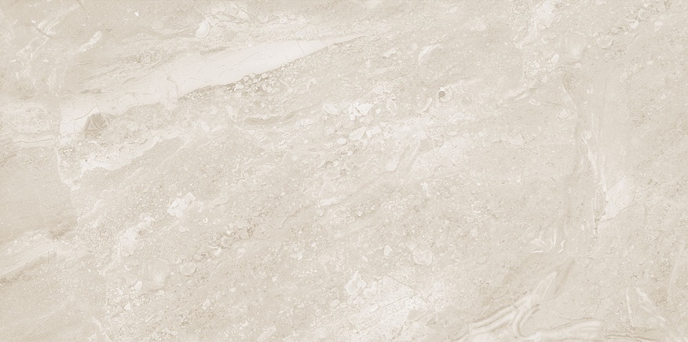 Керамическая плитка Tubadzin Sarda White, цвет бежевый, поверхность глянцевая, прямоугольник, 298x598
