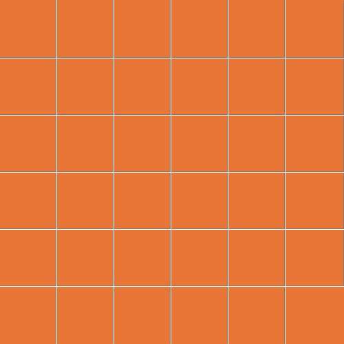 Мозаика Ce.Si Matt Cromo Rete 5x5, цвет оранжевый, поверхность матовая, квадрат, 300x300