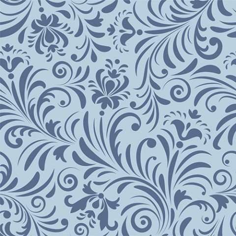 Декоративные элементы Vallelunga Colibri Blu Dec E5 6000363, цвет синий, поверхность матовая, квадрат, 125x125
