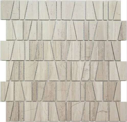 Мозаика NS Mosaic KP-725, цвет серый, поверхность матовая, прямоугольник, 298x305