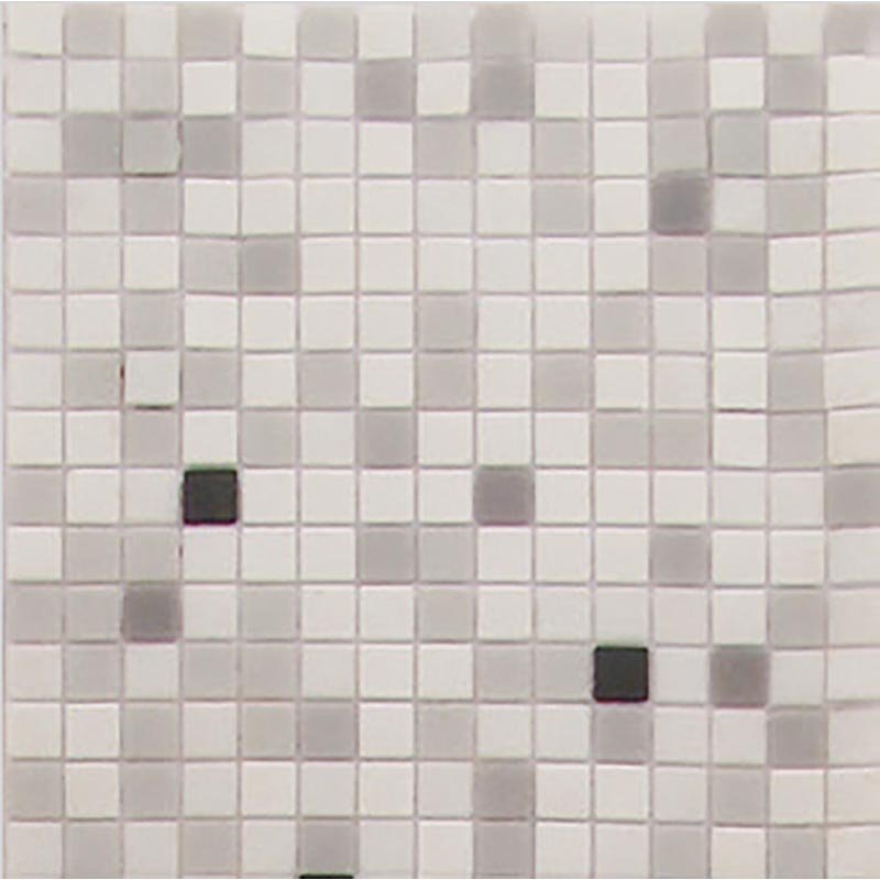 Мозаика Alma Mosaic Растяжки 20 Day&Night(m) MIX 1 (первый микс), цвет белый серый, поверхность глянцевая, квадрат, 327x327
